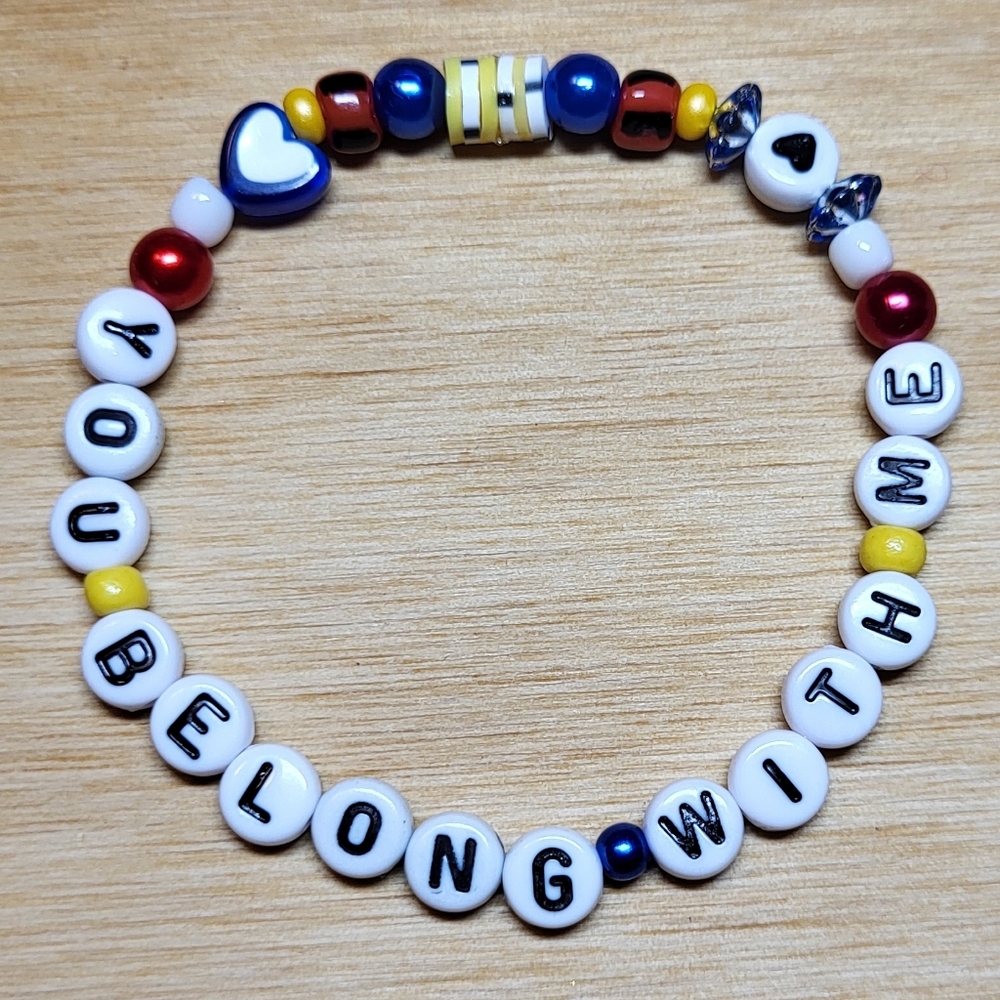 You Belong With Me- Taylor Swift Friendship Bracelet, Size 7"